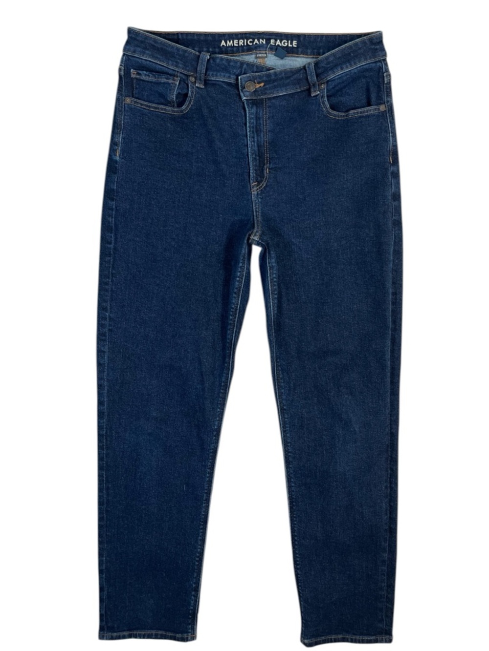 American Eagle Stretch Mom Jean in Dark Wash Denim Size 10 Regular